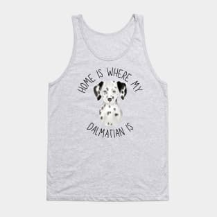 Home is Where My Dalmatian Is Dog Breed Lover Watercolor Tank Top